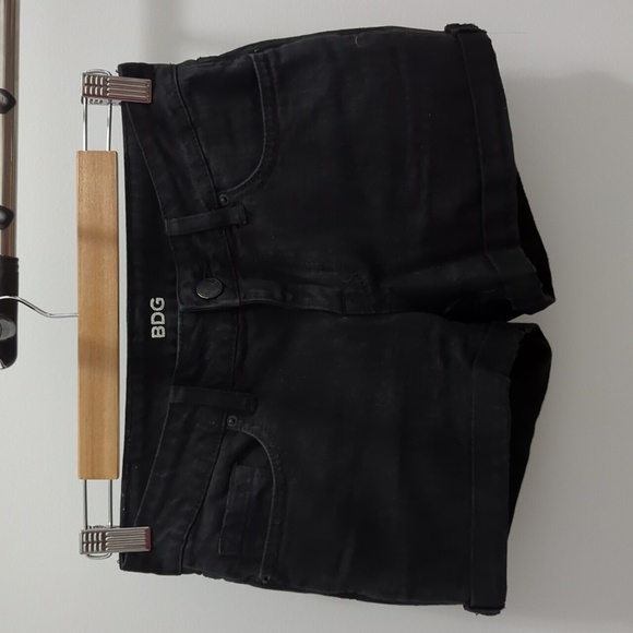 BDG Black Denim Shorts - Picture 1 of 2
